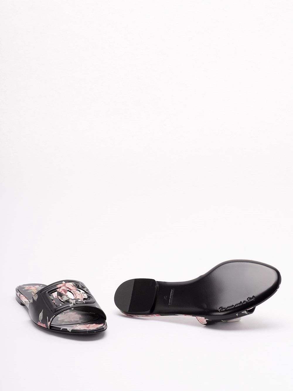Dolce & Gabbana Sliders with Florar Print Size US 9 / IT 39 - 4 Thumbnail
