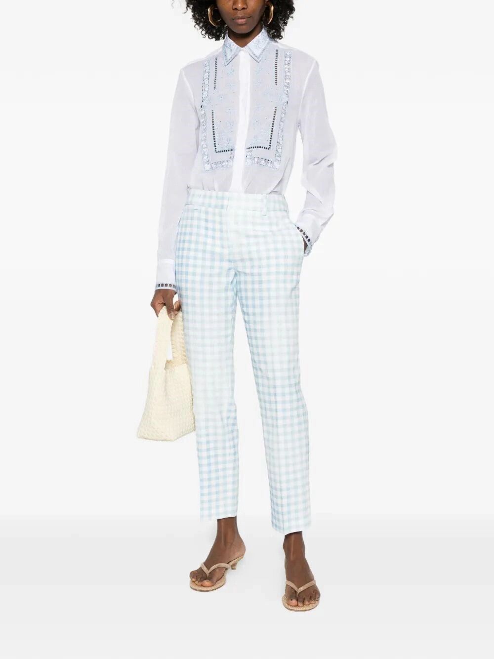 Ermanno Scervino Shirt With Embroidery Size L / US 10 / IT 46 - 2 Thumbnail
