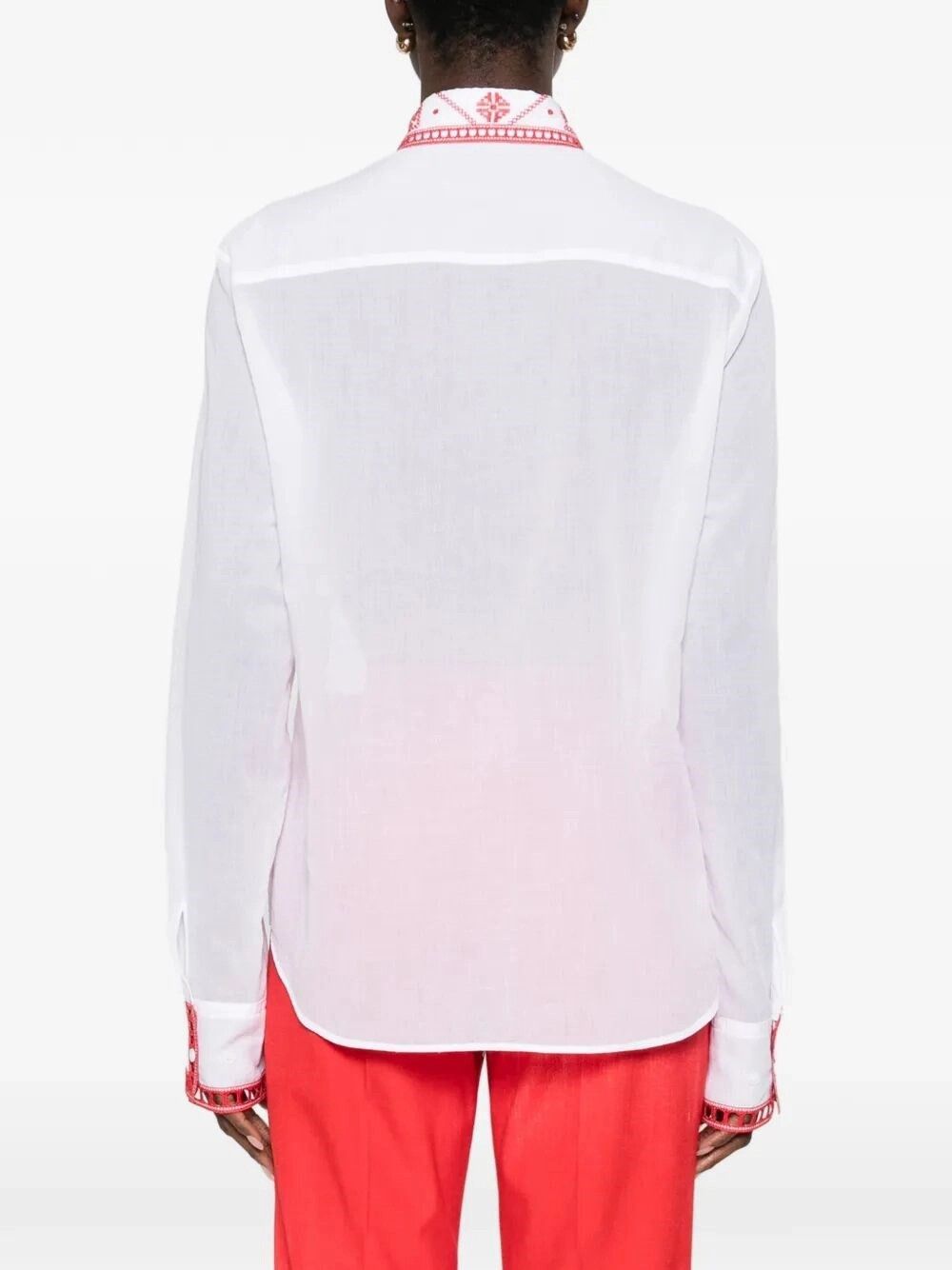 Ermanno Scervino Shirt With Embroidery Size M / US 6-8 / IT 42-44 - 5 Thumbnail