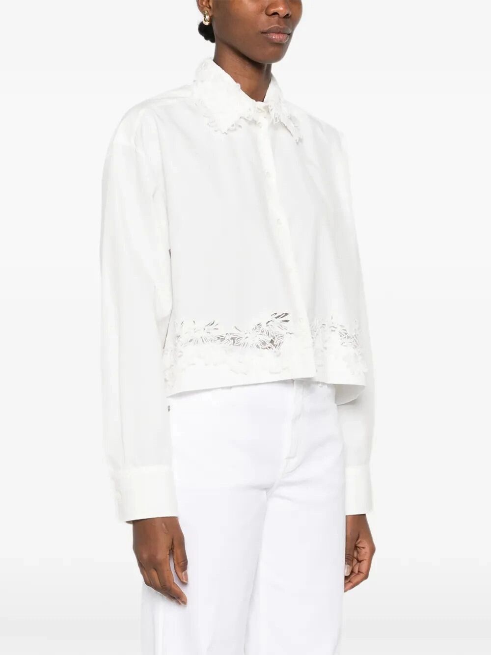 Ermanno Scervino Shirt With Embroidery Size M / US 6-8 / IT 42-44 - 5 Thumbnail