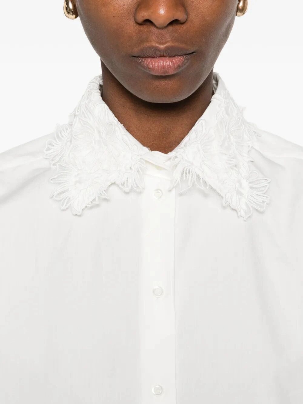 Ermanno Scervino Shirt With Embroidery Size M / US 6-8 / IT 42-44 - 4 Thumbnail