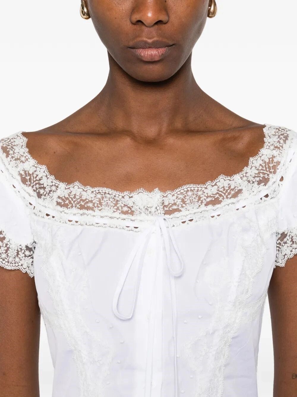 Ermanno Scervino Shirt With Embroidery Size M / US 6-8 / IT 42-44 - 5 Thumbnail