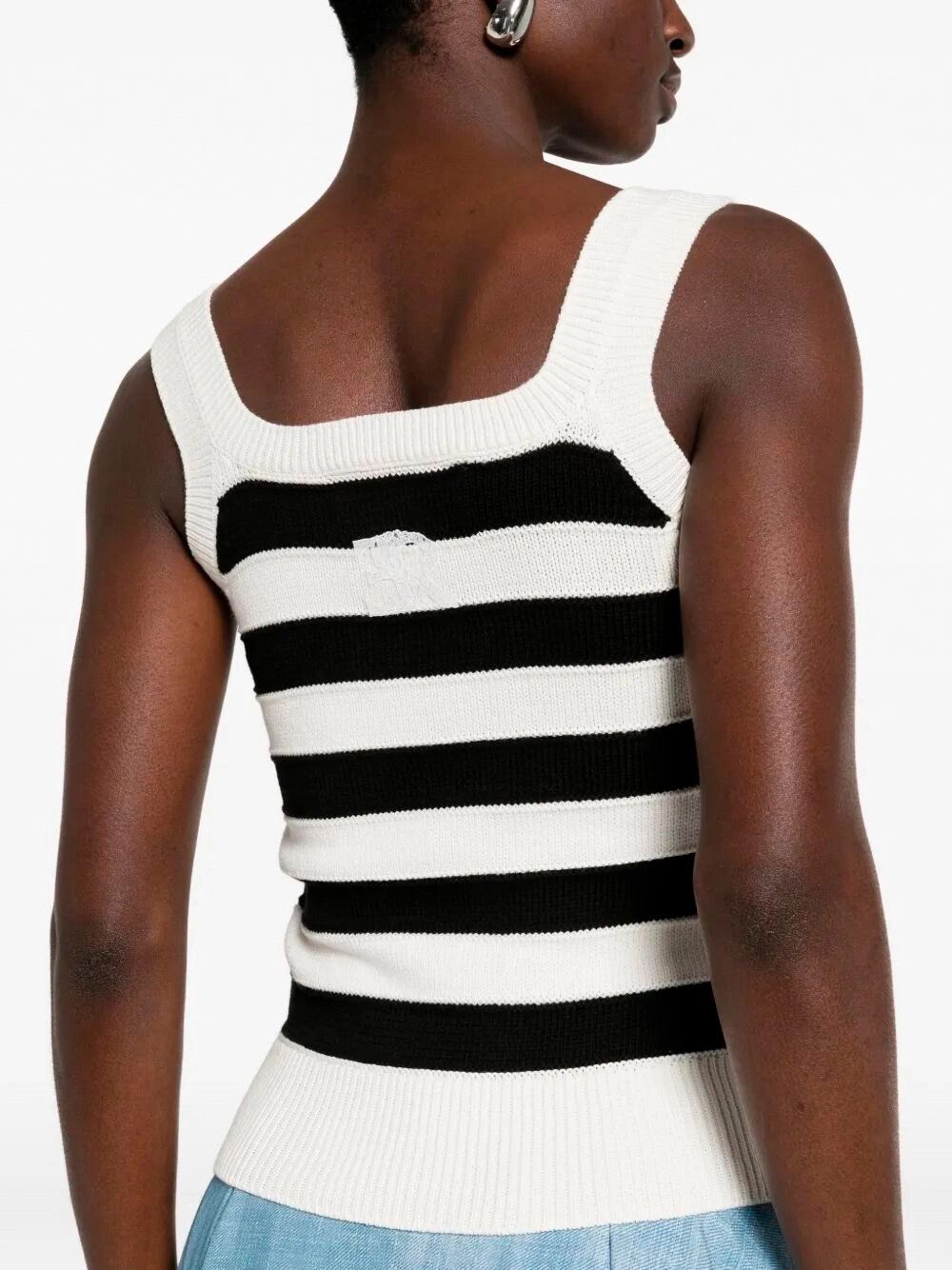 Ermanno Scervino Knit Tank Top Size M / US 6-8 / IT 42-44 - 5 Thumbnail