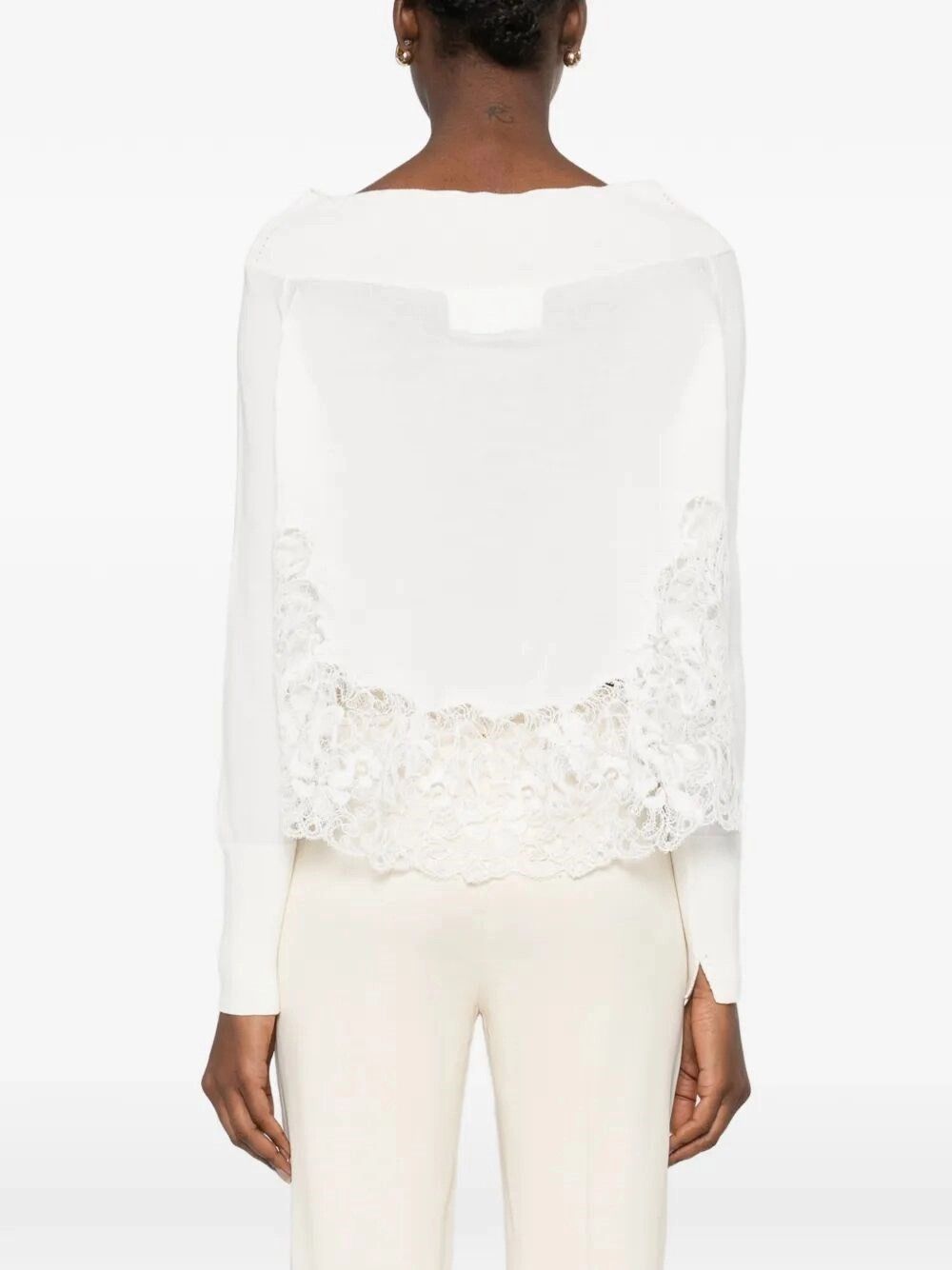 Ermanno Scervino Long Sleeve Sweater Size M / US 6-8 / IT 42-44 - 3 Thumbnail