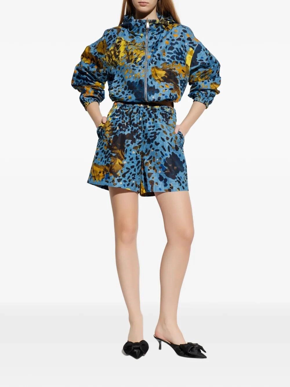 Fendi K-Way Printed Nylon Size L / US 10 / IT 46 - 2 Thumbnail