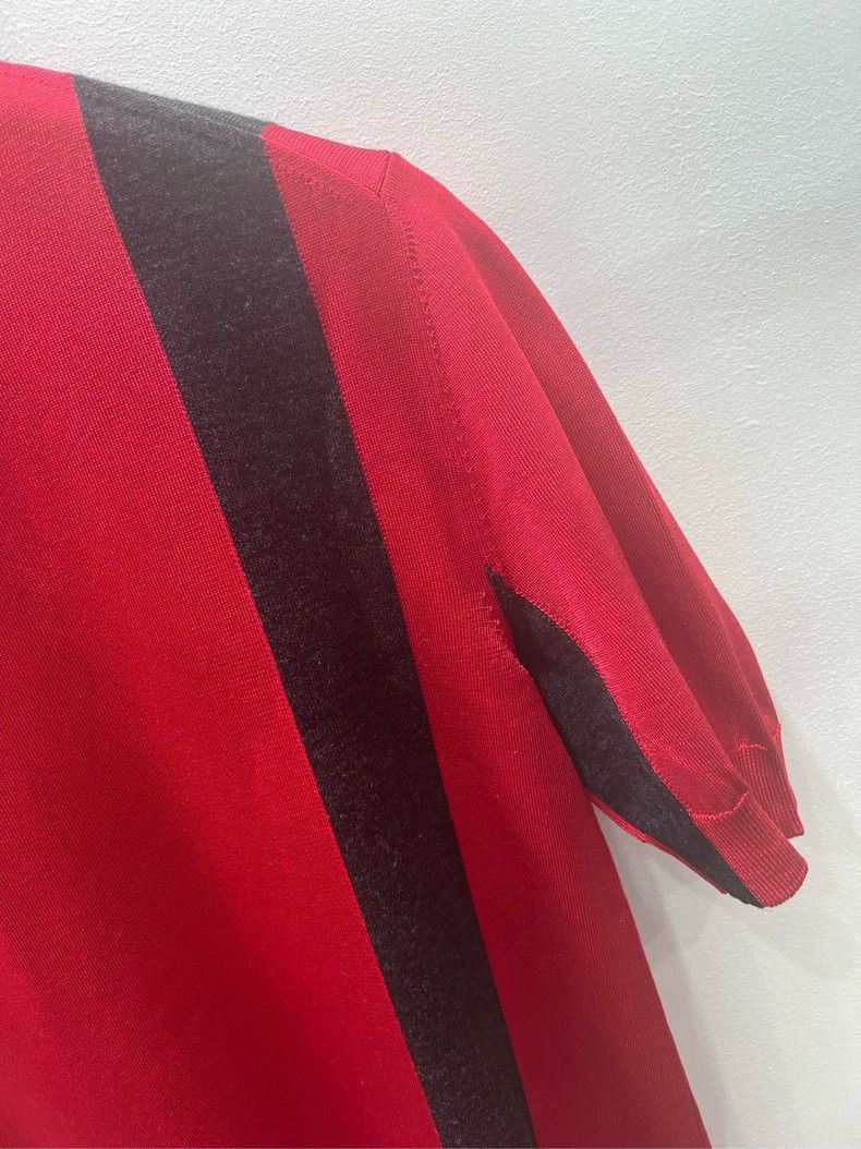 Louis Vuitton Louis Vuitton Red Silk Wool Dress M Size M / US 6-8 / IT 42-44 - 7 Thumbnail