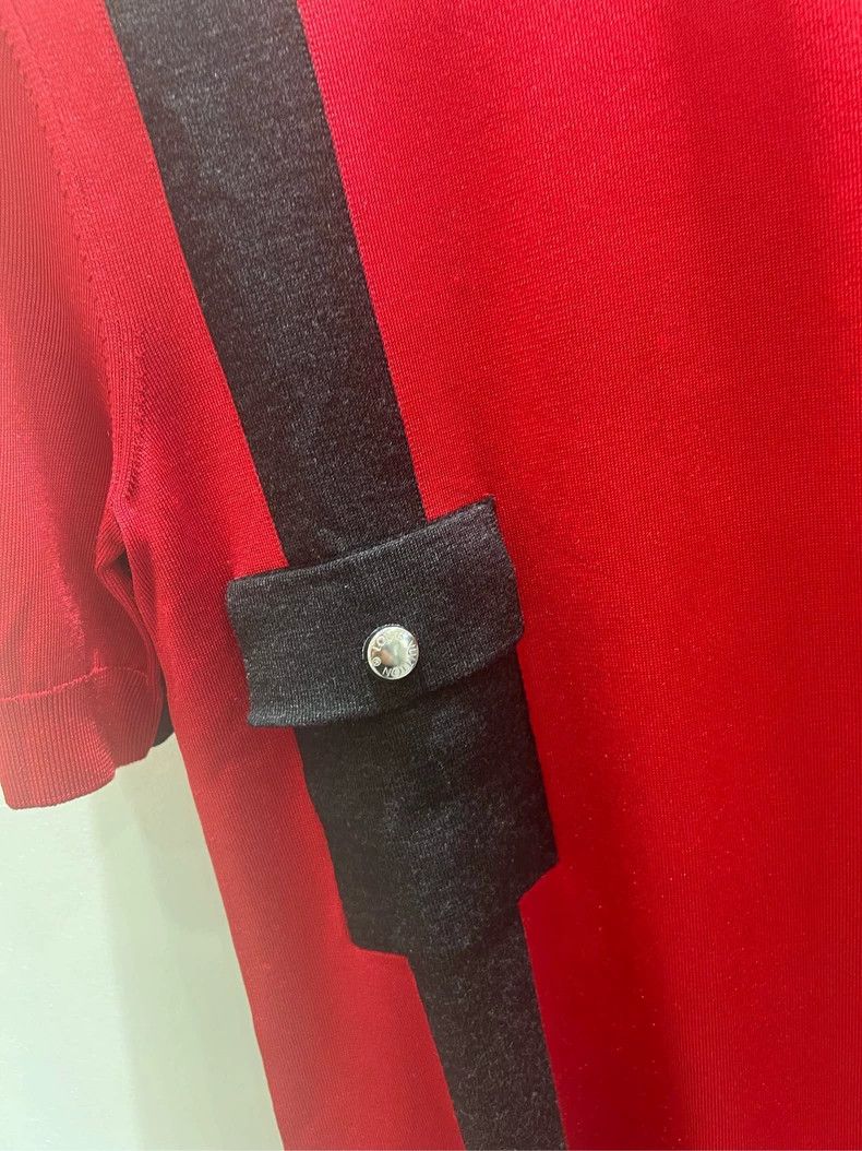 Louis Vuitton Louis Vuitton Red Silk Wool Dress M Size M / US 6-8 / IT 42-44 - 3 Thumbnail
