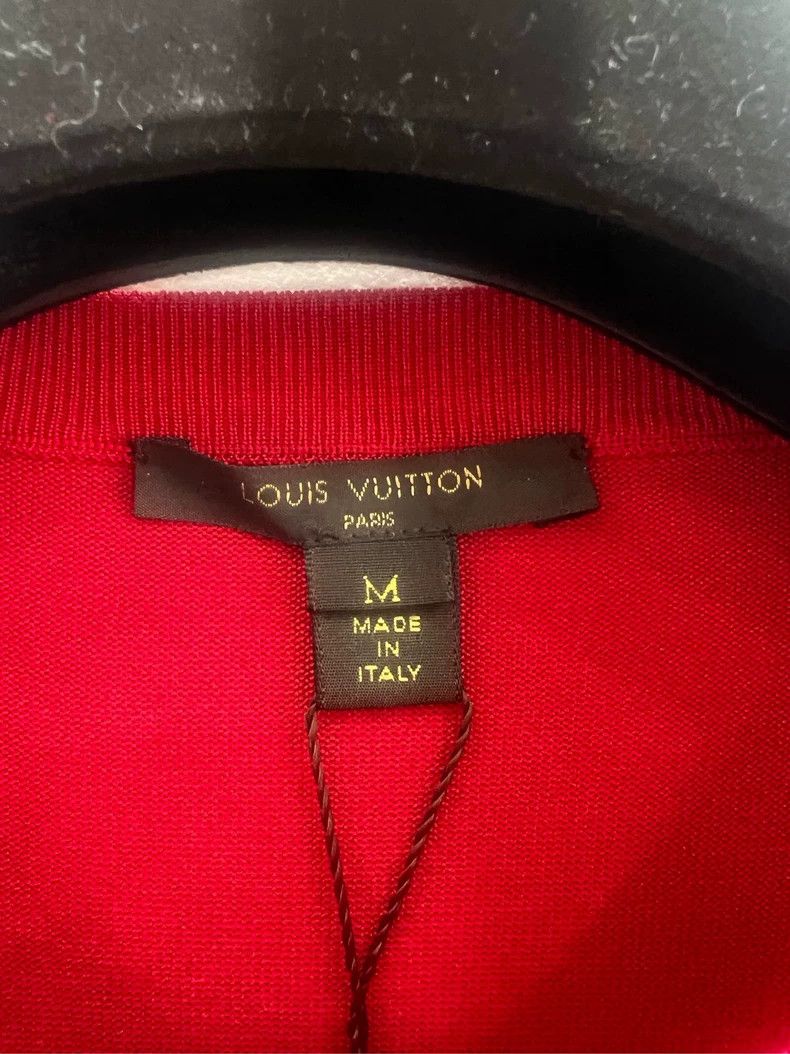 Louis Vuitton Louis Vuitton Red Silk Wool Dress M Size M / US 6-8 / IT 42-44 - 4 Thumbnail