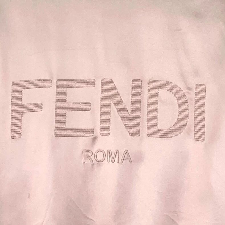 Fendi Fendi Pink Logo Embroidered Zip Jacket Size M / US 6-8 / IT 42-44 - 5 Thumbnail