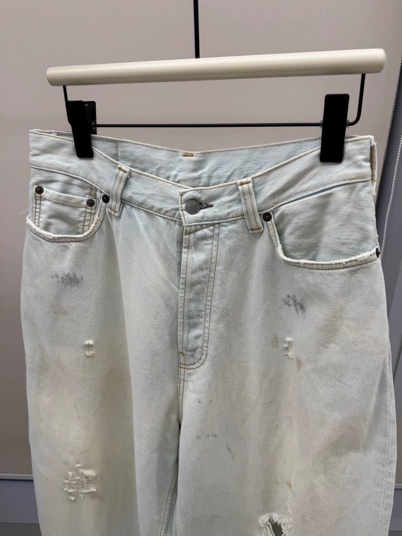 Acne Studios Acne Studios Distressed Wide-Leg Jeans Size US 44 / EU 60 - 5 Thumbnail