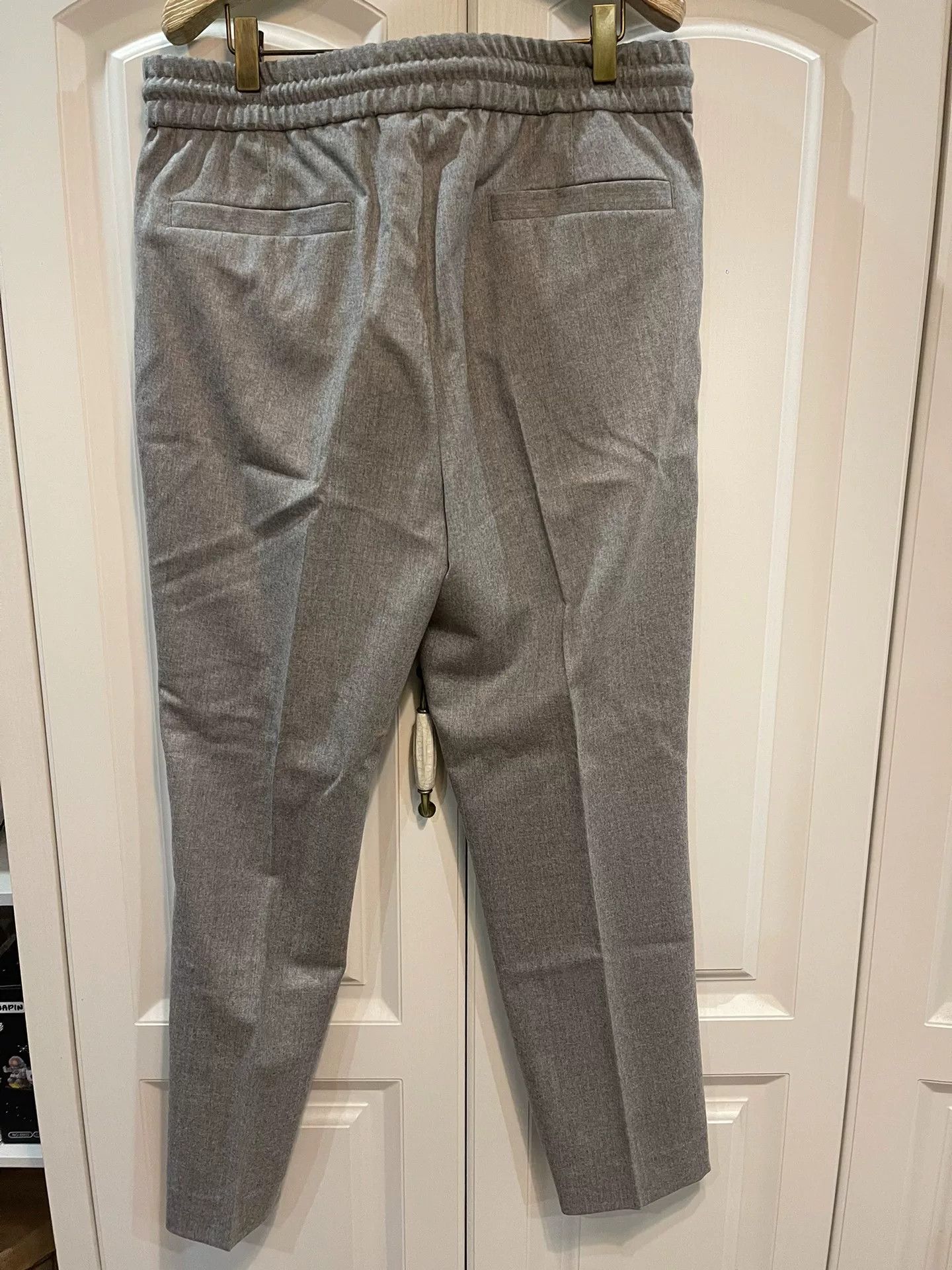 Brunello Cucinelli Brunello Cucinelli Gray Wool Trousers Size 48 Size US 38 / EU 54 - 2 Thumbnail