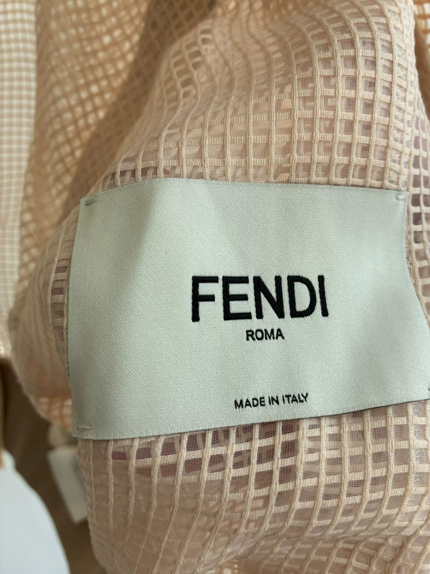 Fendi Fendi Beige Mesh Sun Protection Jacket Size US M / EU 48-50 / 2 - 3 Thumbnail