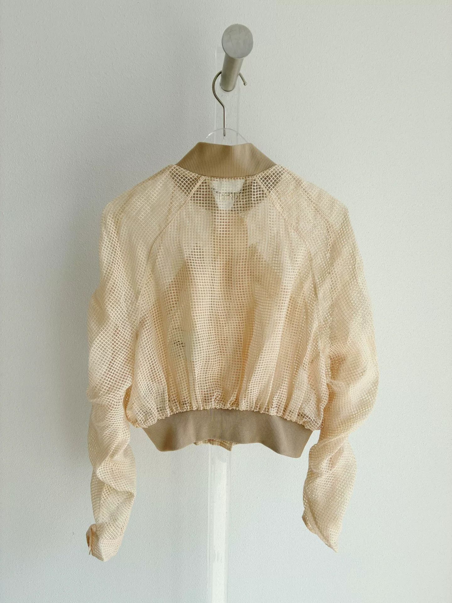 Fendi Fendi Beige Mesh Sun Protection Jacket Size US M / EU 48-50 / 2 - 2 Thumbnail