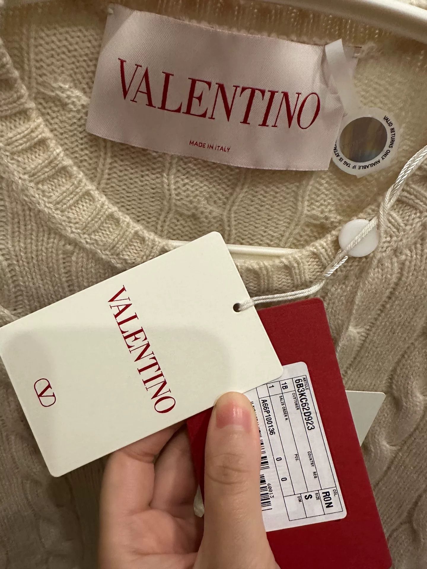 Valentino Valentino Cashmere Long Sleeve Knit Top Size US S / EU 44-46 / 1 - 6 Thumbnail