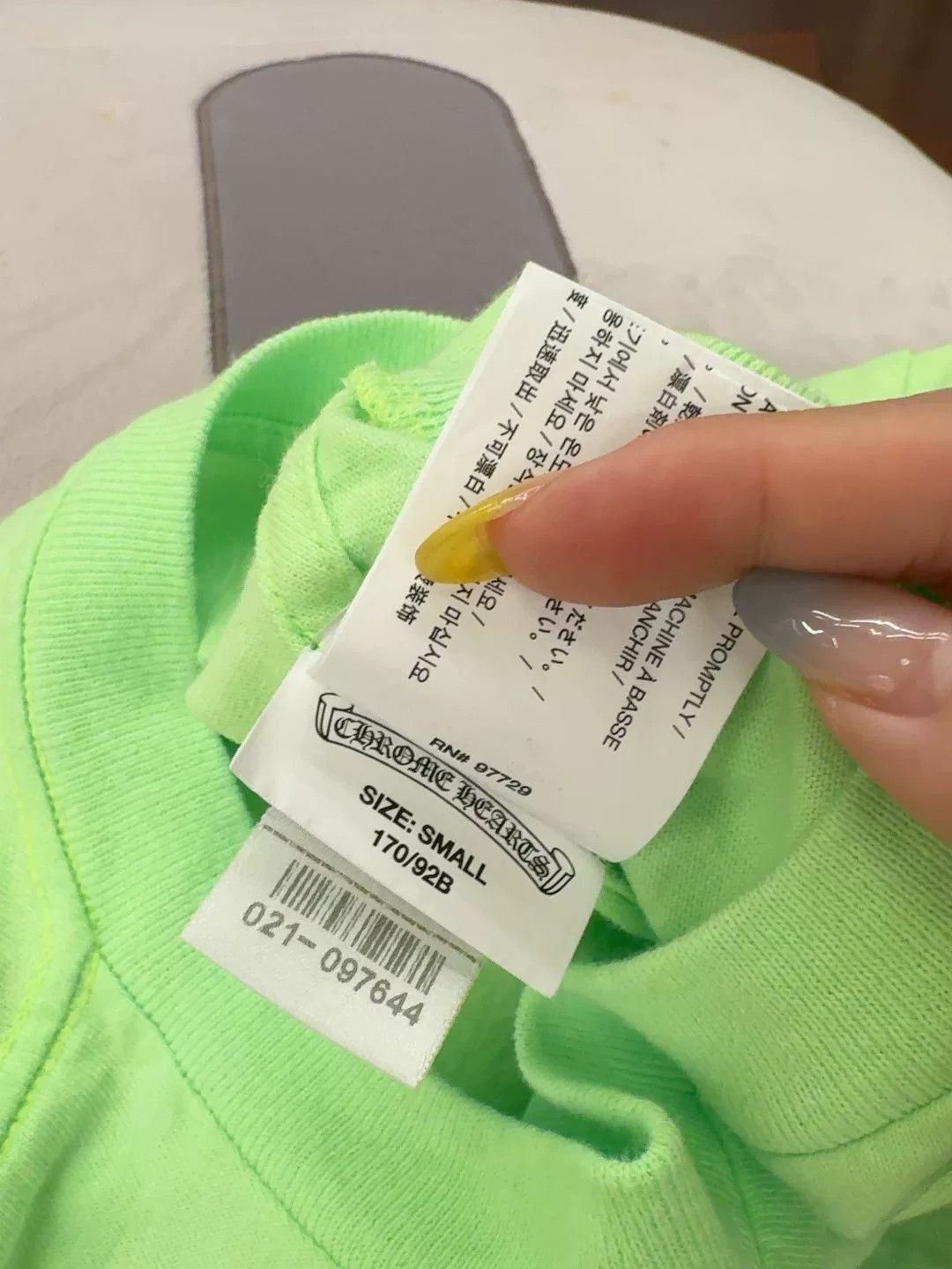 Chrome Hearts Chrome Hearts Neon Green Long Sleeve T-shirt Size US S / EU 44-46 / 1 - 6 Thumbnail