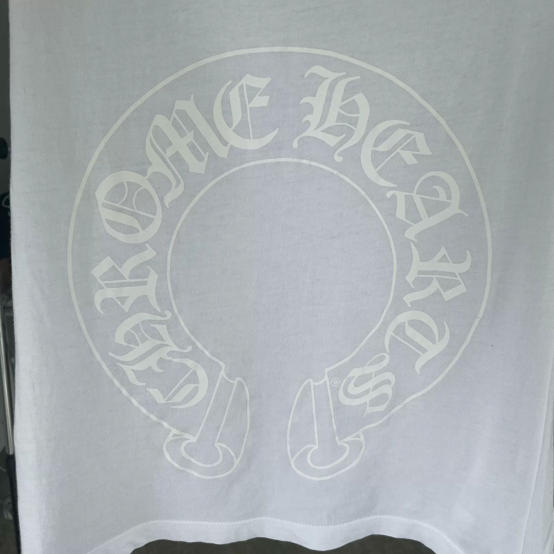 Chrome Hearts Chrome Hearts White V-Neck Short Sleeve Tee Size US XS / EU 42 / 0 - 5 Thumbnail