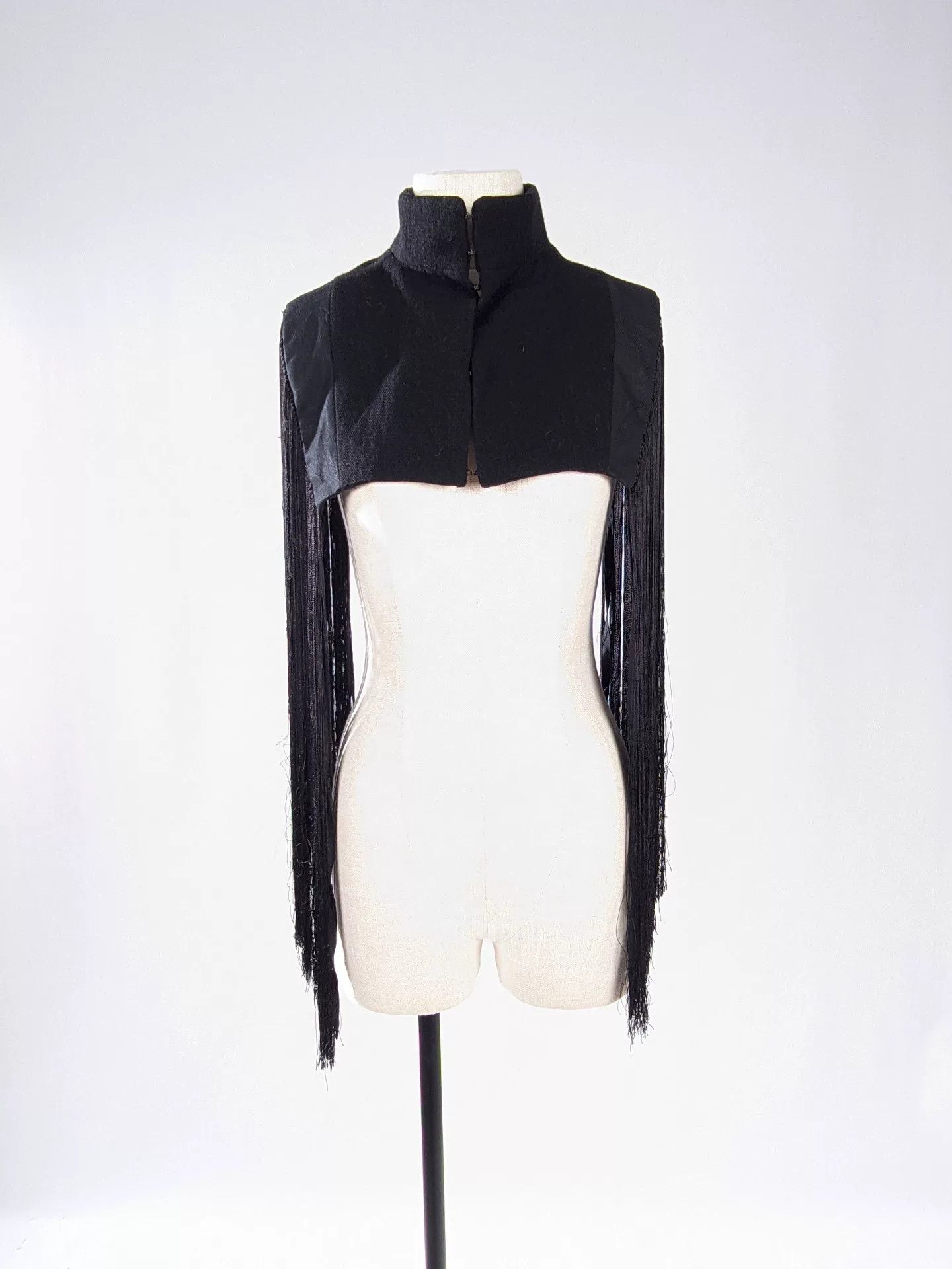 Ann Demeulemeester Ann Demeulemeester Fringe Shawl Coat Size US M / EU 48-50 / 2 - 3 Thumbnail