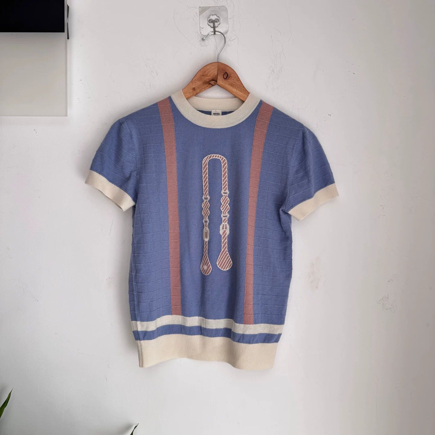 Hermes Hermès Women's Knit Short Sleeve Top Size US XS / EU 42 / 0 - 2 Thumbnail