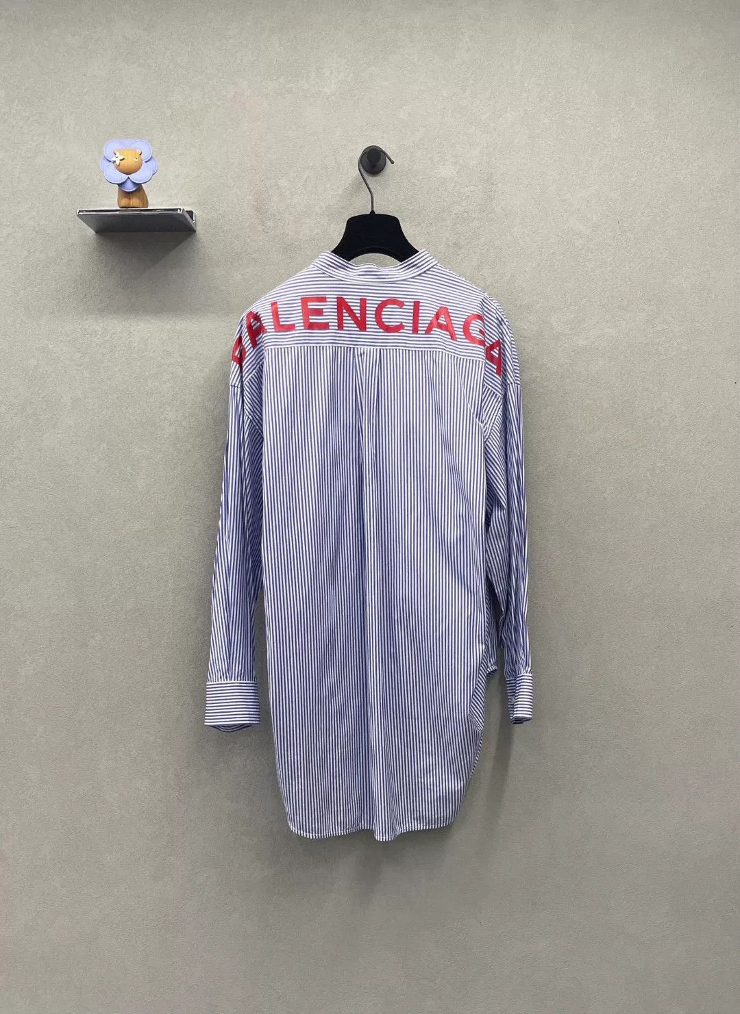 Balenciaga Balenciaga Blue Striped Shirt Size US XS / EU 42 / 0 - 2 Thumbnail