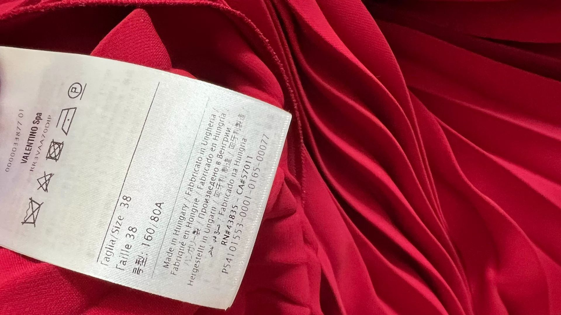 Valentino Valentino Red Silk Evening Long Dress Size US 38 / EU 54 - 9 Thumbnail