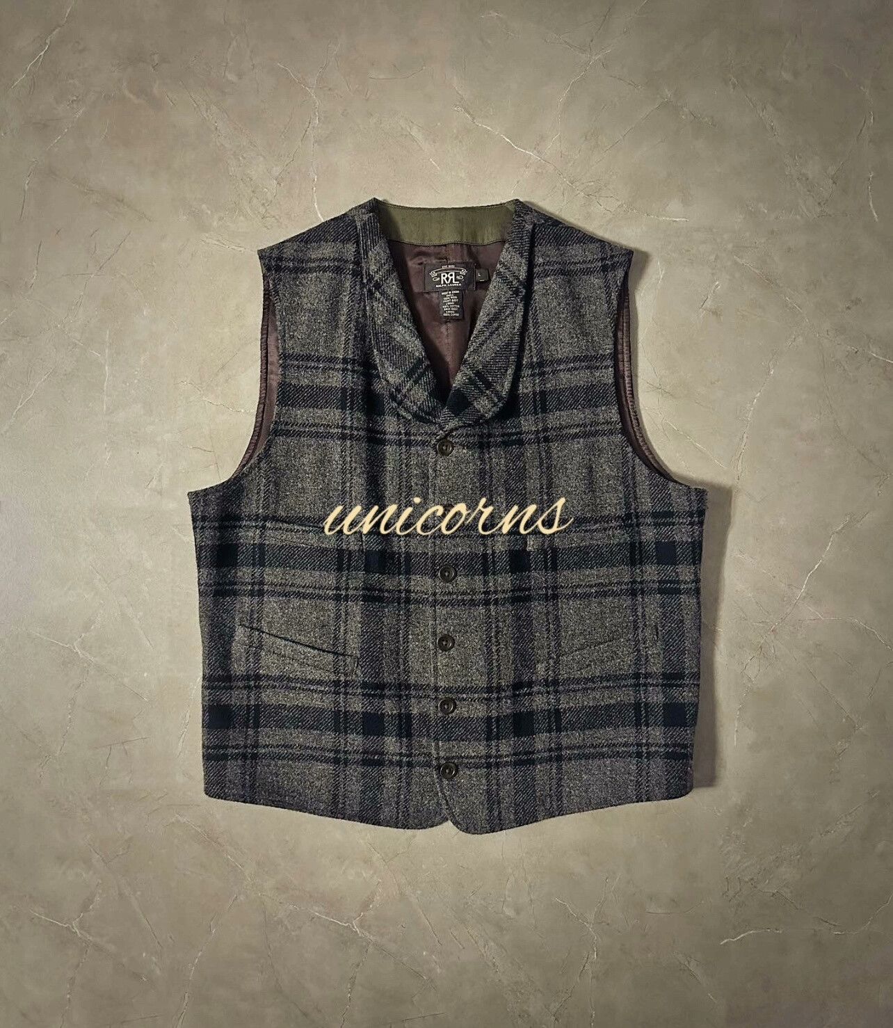 RRL Ralph Lauren RRL Vintage Plaid Vest Size M Size US M / EU 48-50 / 2 - 6 Thumbnail