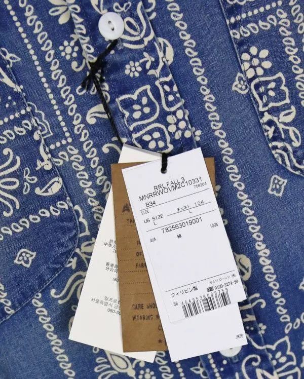 RRL Ralph Lauren RRL Vintage Bandana Shirt L Size US L / EU 52-54 / 3 - 6 Thumbnail