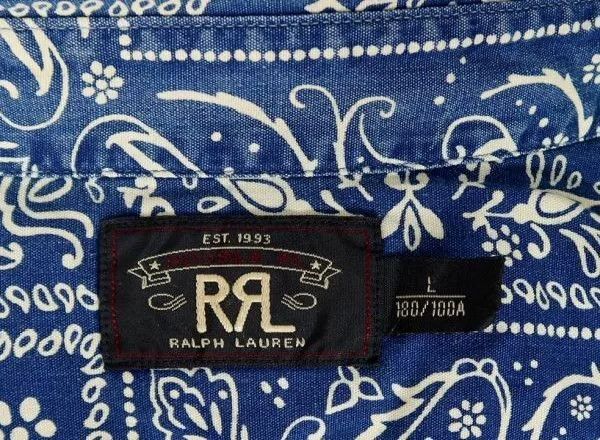 RRL Ralph Lauren RRL Vintage Bandana Shirt L Size US L / EU 52-54 / 3 - 8 Thumbnail