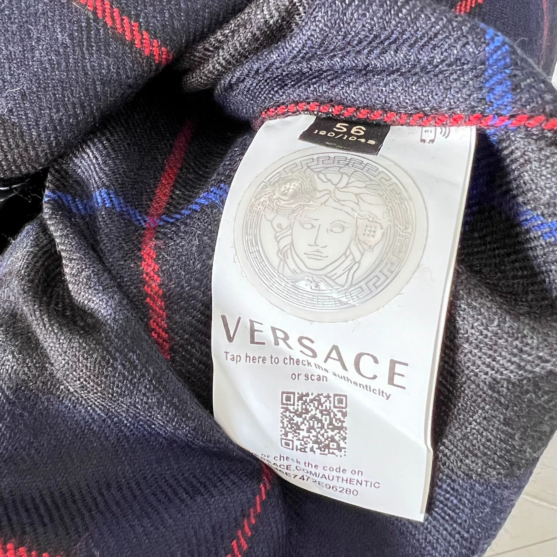 Versace Versace Men's Wool Blend Light Jacket Size US L / EU 52-54 / 3 - 7 Thumbnail