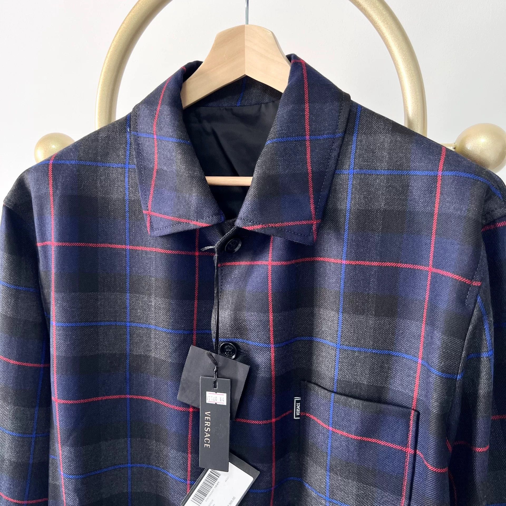 Versace Versace Men's Wool Blend Light Jacket Size US L / EU 52-54 / 3 - 2 Thumbnail