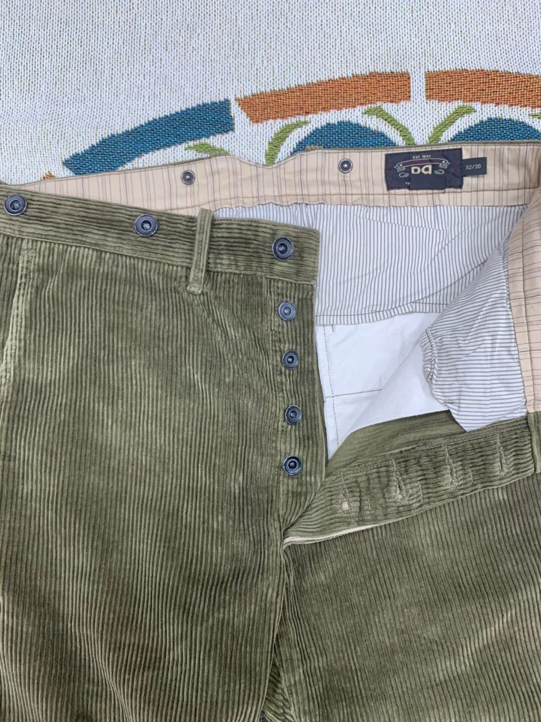 RRL Ralph Lauren RRL Vintage Corduroy Overall Wide-Leg Pants Size US 32 / EU 48 - 5 Thumbnail
