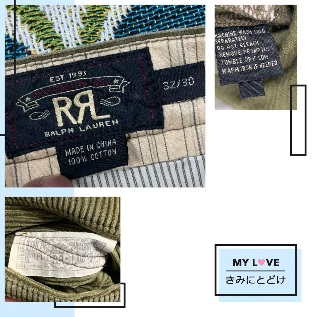 RRL Ralph Lauren RRL Vintage Corduroy Overall Wide-Leg Pants Size US 32 / EU 48 - 8 Thumbnail