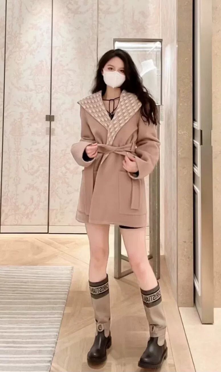 Dior dior long coat with hood and belt Size US L / EU 52-54 / 3 - 5 Thumbnail