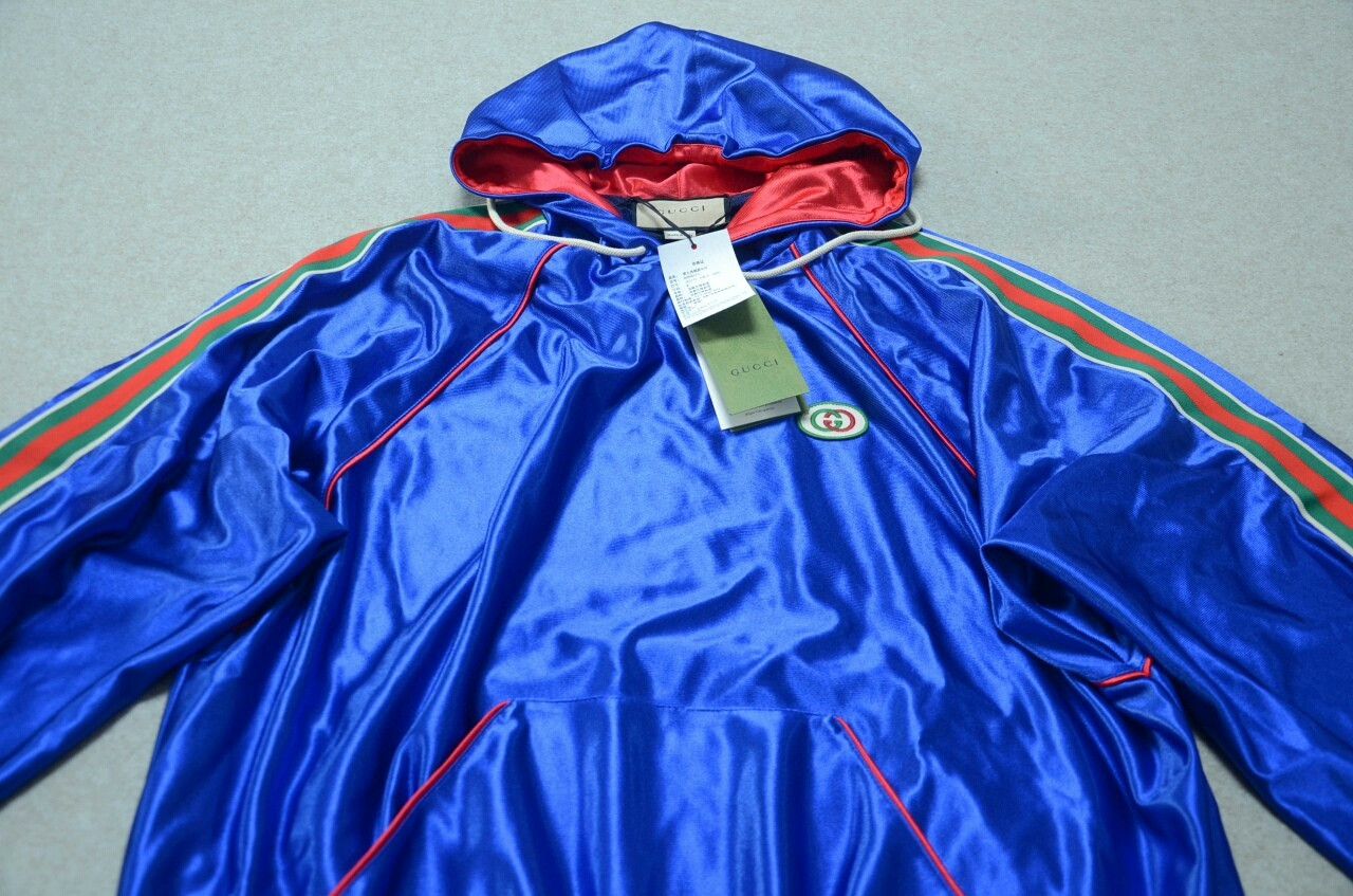 Gucci gucci silk hooded sport jacket sweatshirt Size US M / EU 48-50 / 2 - 2 Thumbnail