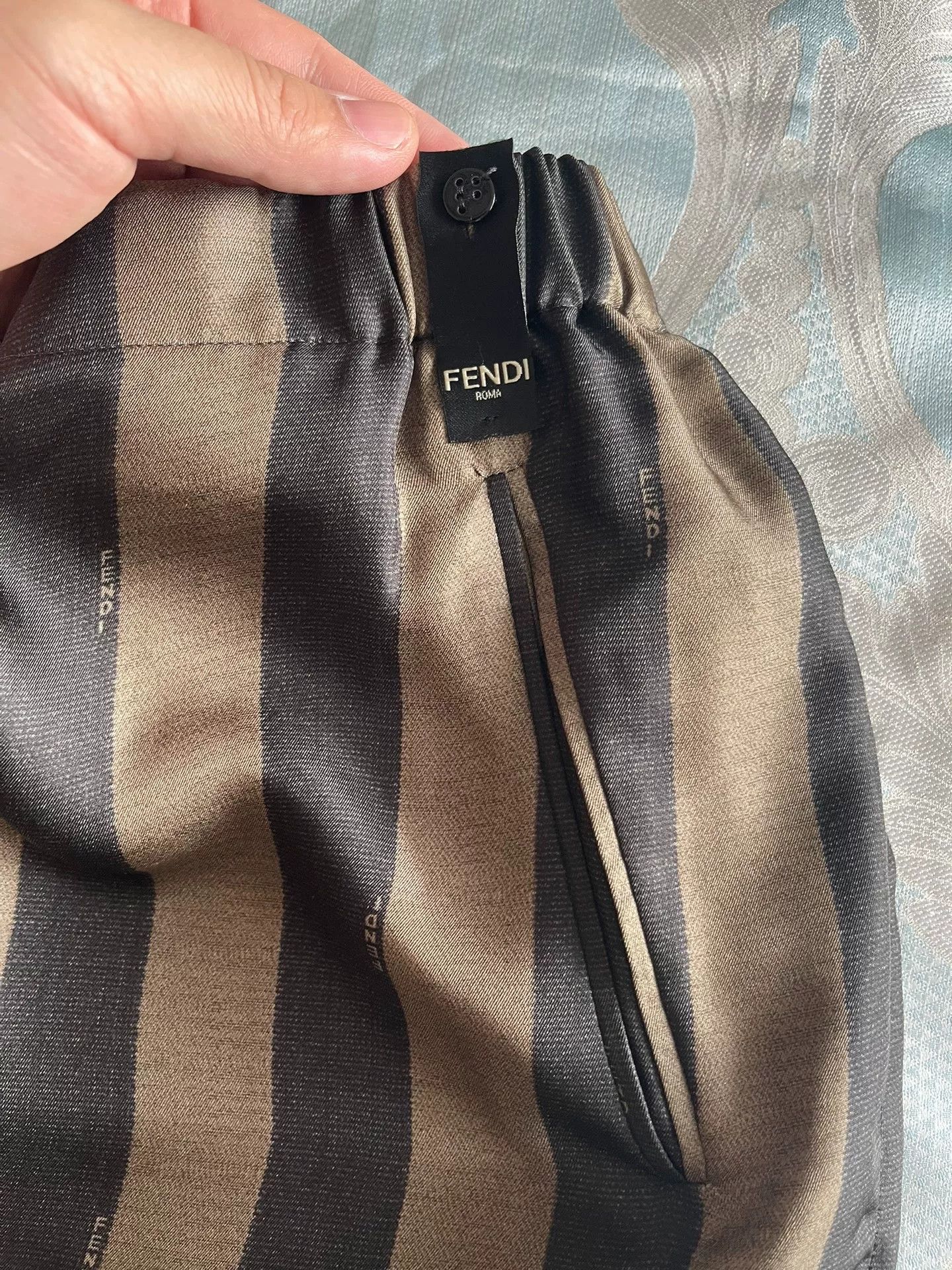 Fendi fendi men's summer striped pants size 48 Size US 38 / EU 54 - 4 Thumbnail