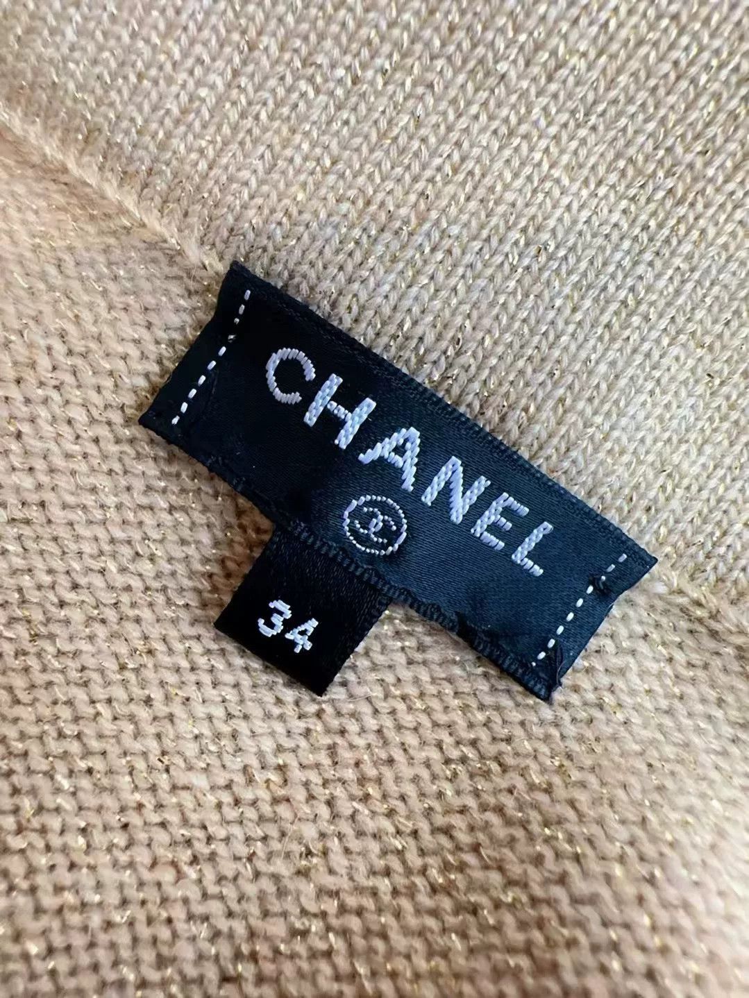Chanel Chanel 17A Beige Knit Mermaid Skirt Size US 34 / EU 50 - 4 Thumbnail