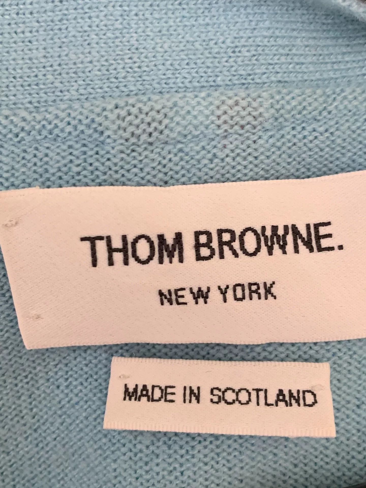 Thom Browne thombrowne blue short sleeve knit cardigan Size US XXS / EU 40 - 3 Thumbnail