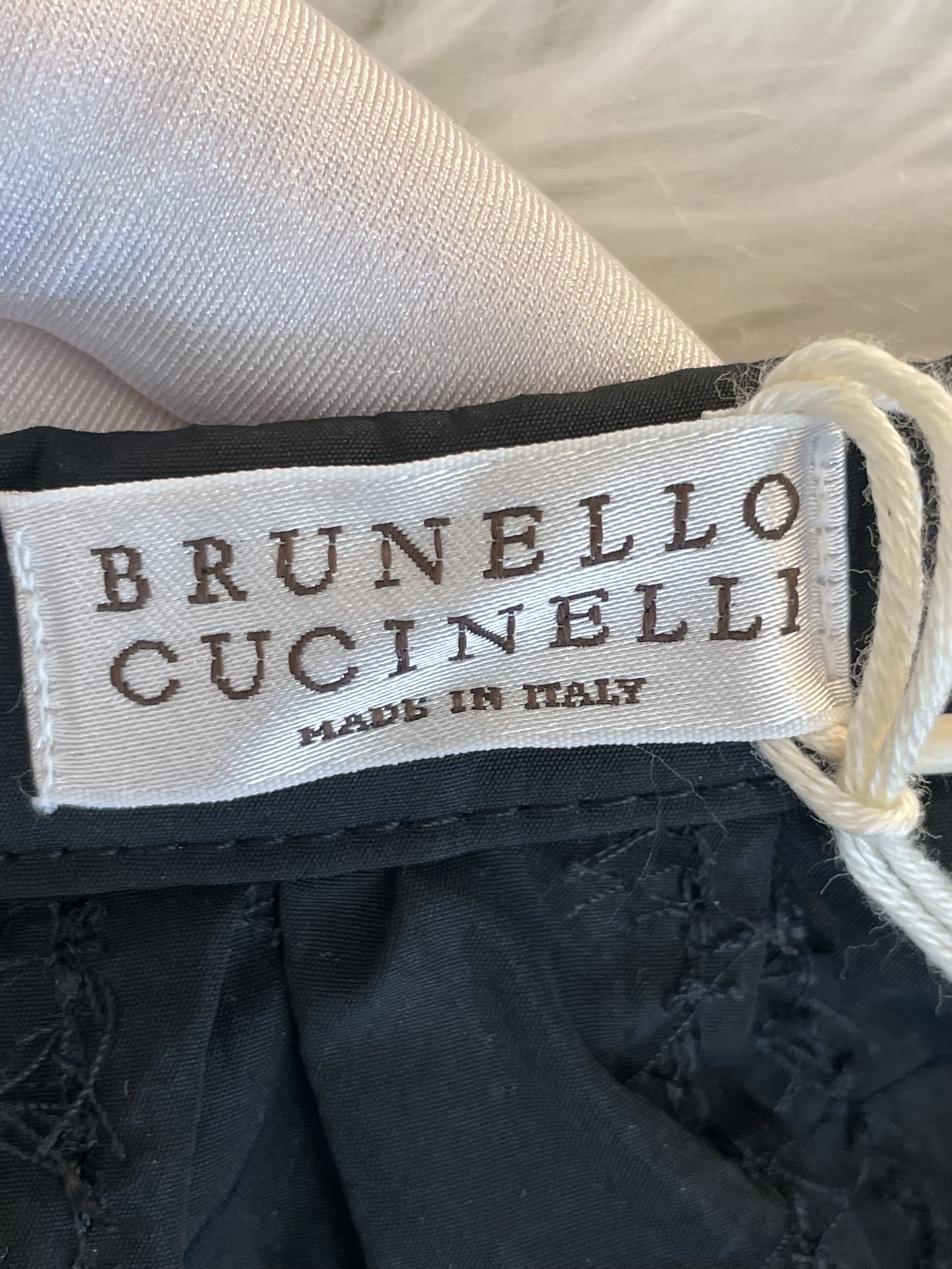 Brunello Cucinelli stylish black gray sequined long skirt Size US 38 / EU 54 - 3 Thumbnail