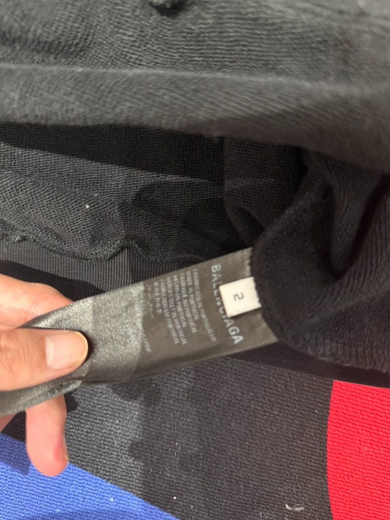 Balenciaga Balenciaga Wave Tape Obscured Hoodie Size US S / EU 44-46 / 1 - 5 Thumbnail