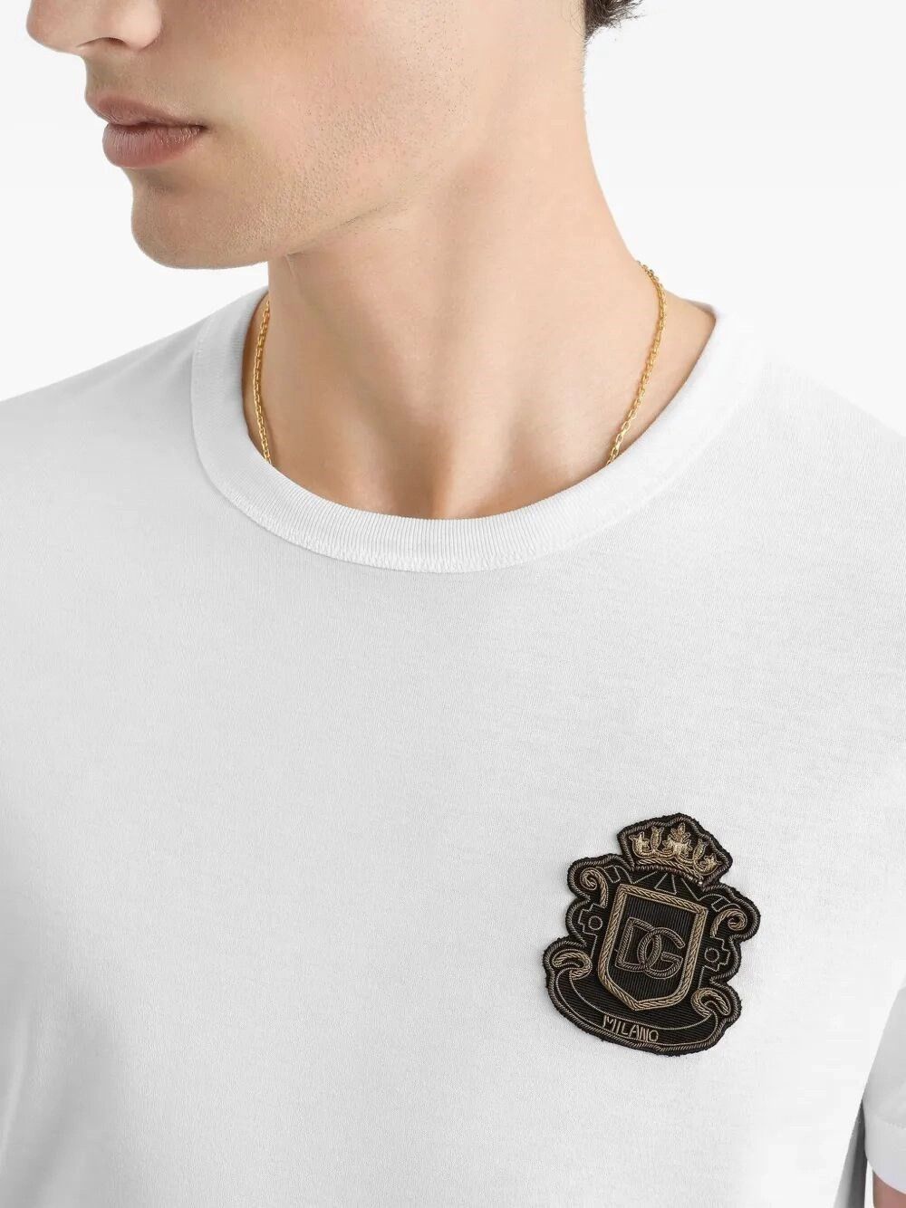 Dolce & Gabbana T-Shirt with Embroidery Size US L / EU 52-54 / 3 - 3 Thumbnail