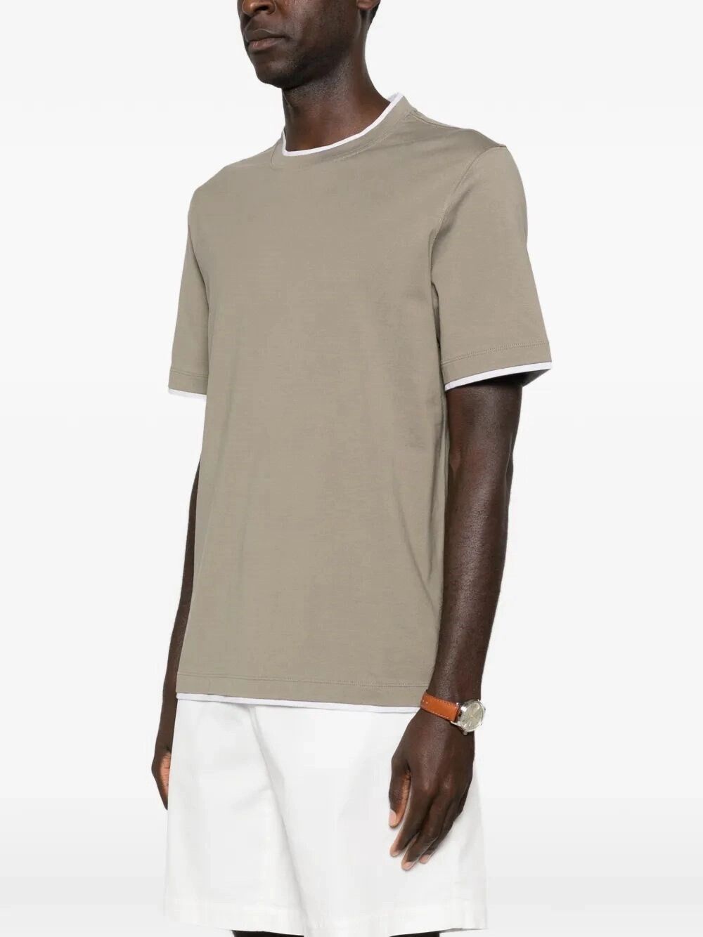 Brunello Cucinelli T-Shirt With Faux-Layering Size US M / EU 48-50 / 2 - 3 Thumbnail