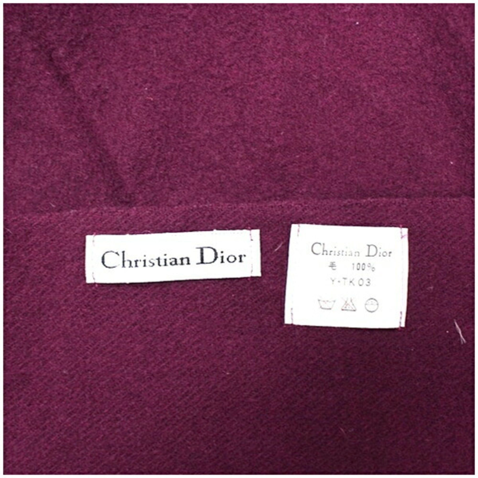 Dior Christian Dior Wool Throw, Purple, 84 x 122 cm, Dior, Women's Size ONE SIZE - 4 Thumbnail