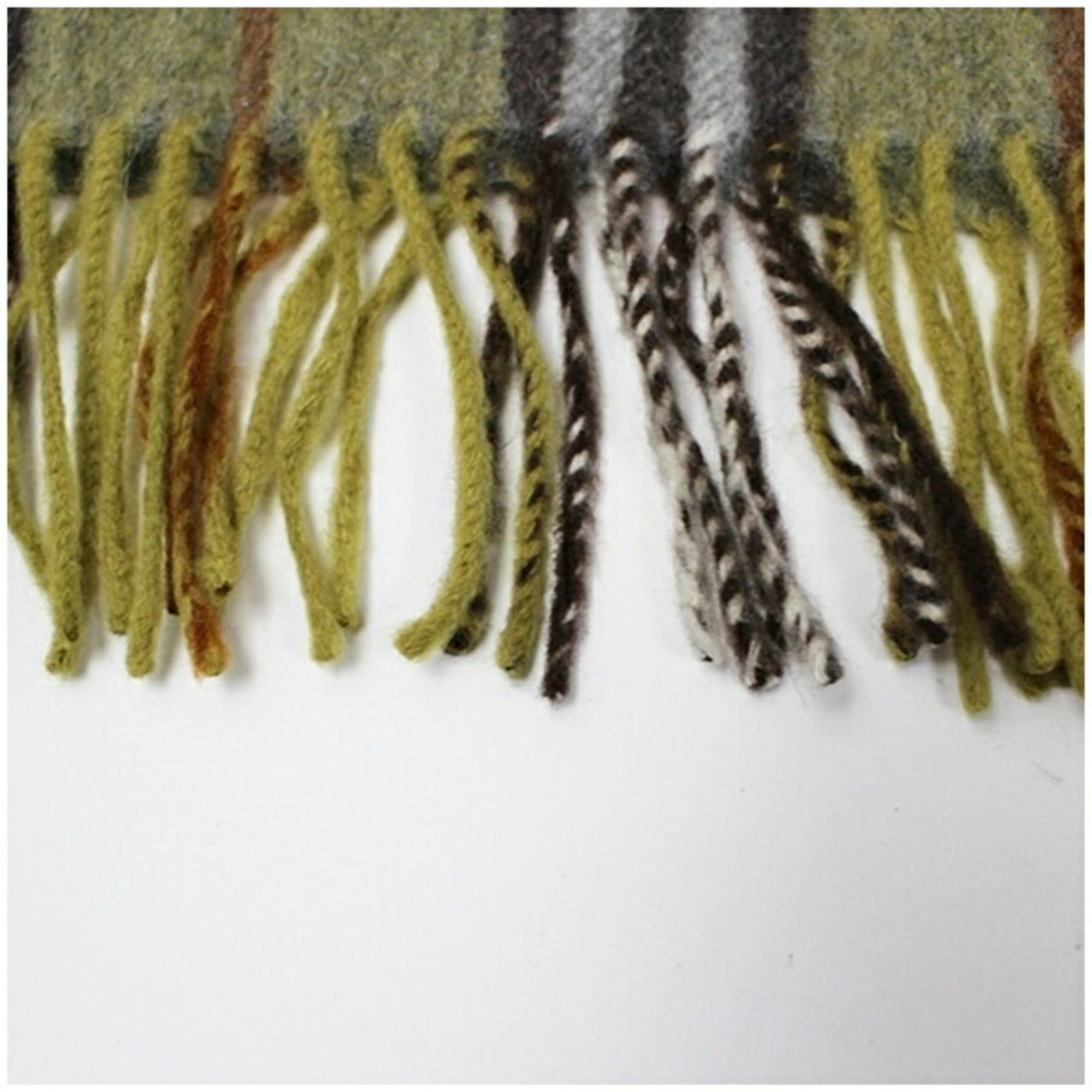 Burberry Burberry Cashmere Scarf, Khaki x Check, 31 154 cm, Men's and Women's Size ONE SIZE - 5 Thumbnail