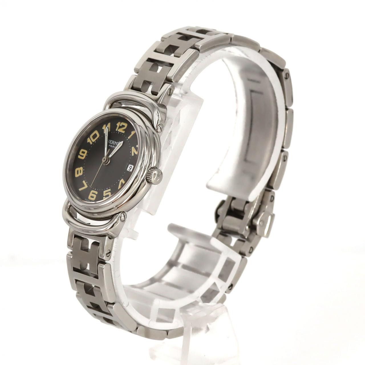 Hermes Hermes Hermes Clipper CL4.210 Stainless Steel Metal Quartz DUTY FREE for USA Size ONE SIZE - 2 Thumbnail