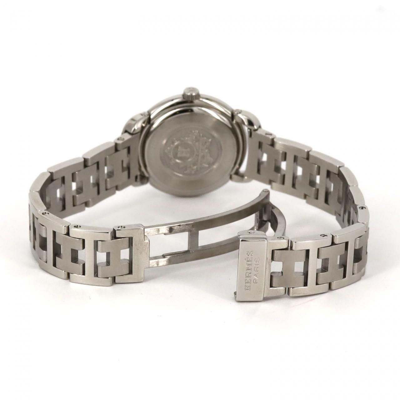 Hermes Hermes Hermes Clipper CL4.210 Stainless Steel Metal Quartz DUTY FREE for USA Size ONE SIZE - 7 Thumbnail