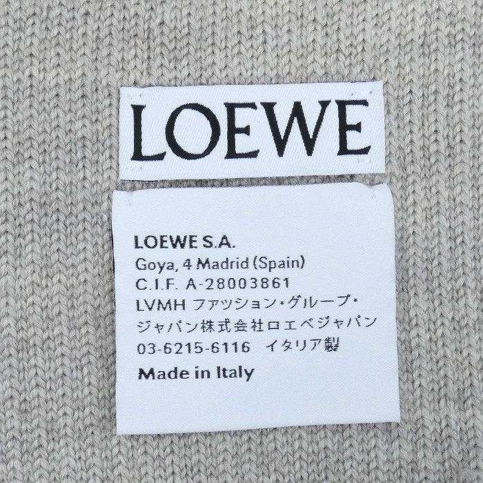 Loewe Loewe Loewe Logo Wool Scarf Cotton Scarf F540257X22 DUTY FREE for USA Size ONE SIZE - 5 Thumbnail