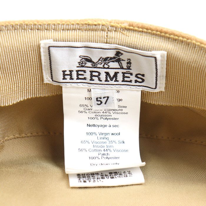 Hermes Hermes Hermès Vauban Wool Casquette Cotton Hats DUTY FREE for USA Size ONE SIZE - 5 Thumbnail
