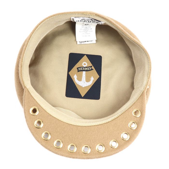 Hermes Hermes Hermès Vauban Wool Casquette Cotton Hats DUTY FREE for USA Size ONE SIZE - 4 Thumbnail
