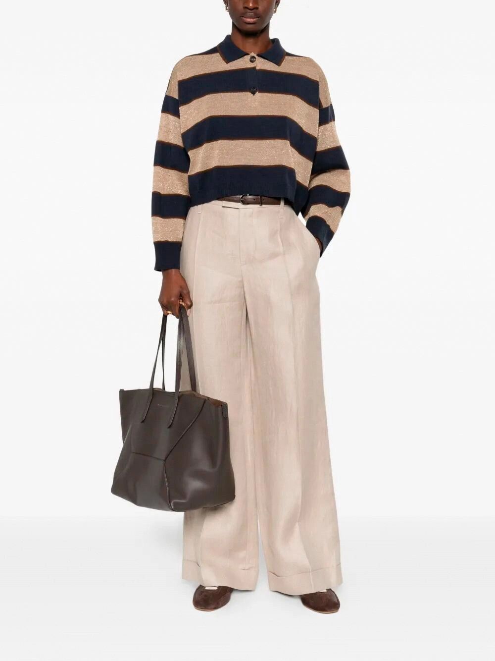 Brunello Cucinelli Polo Sweater Size M / US 6-8 / IT 42-44 - 2 Thumbnail