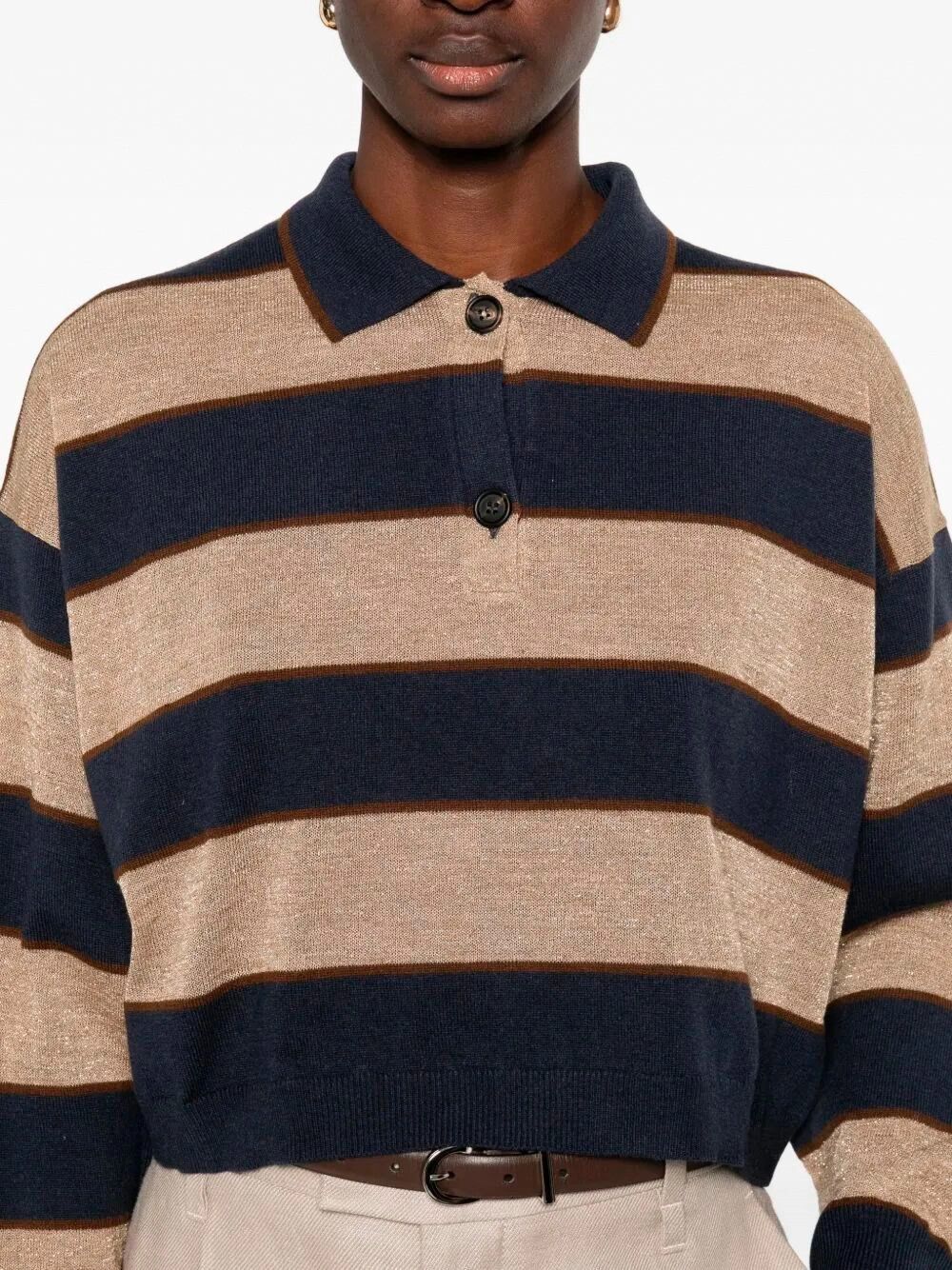 Brunello Cucinelli Polo Sweater Size XS / US 0-2 / IT 36-38 - 3 Thumbnail