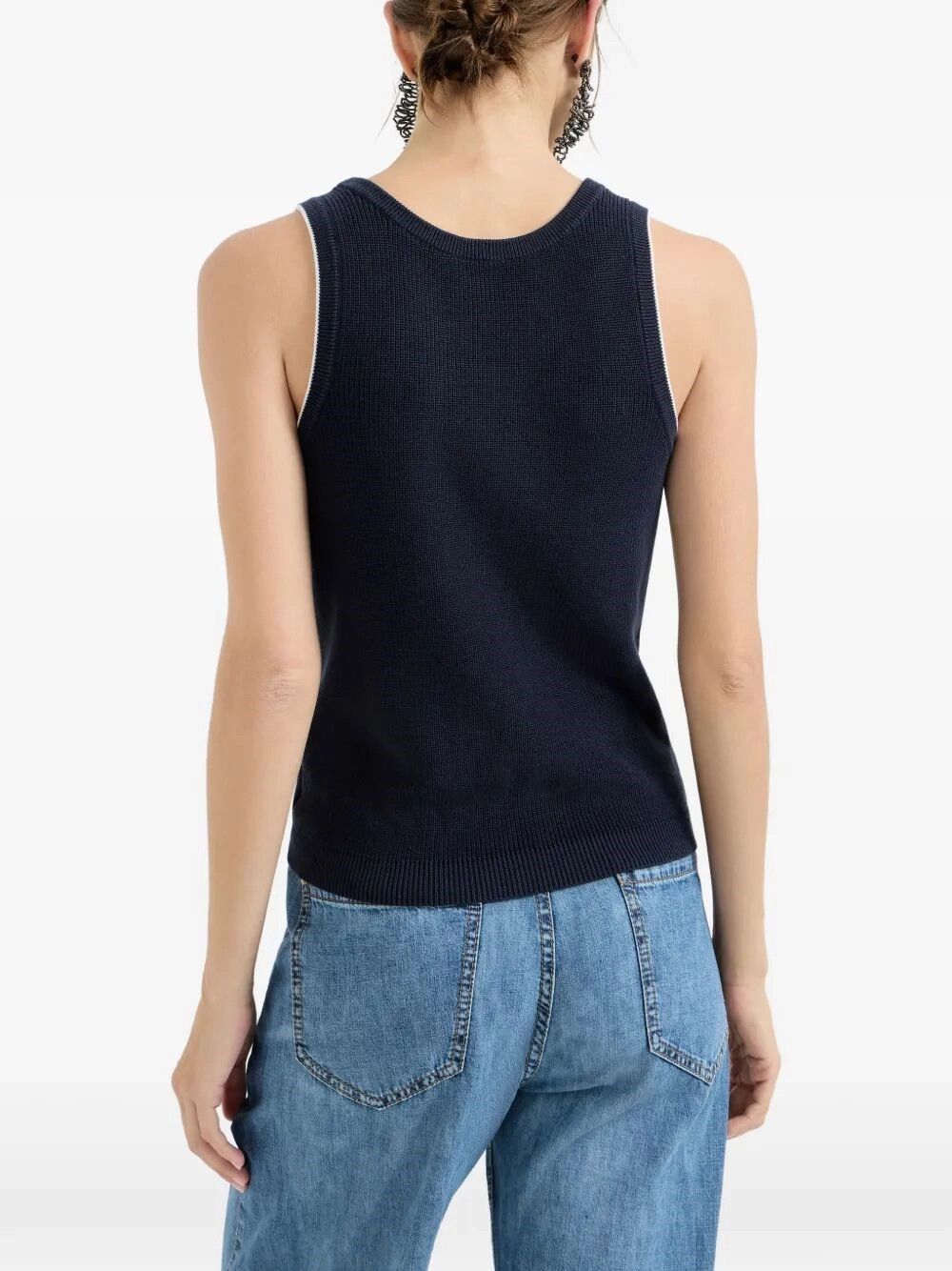 Brunello Cucinelli Knitted Vest Size M / US 6-8 / IT 42-44 - 3 Thumbnail